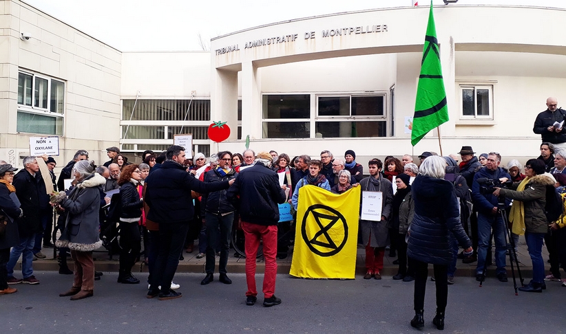 Rassemblement devant le tribunal administratif le 7 janvier 2020